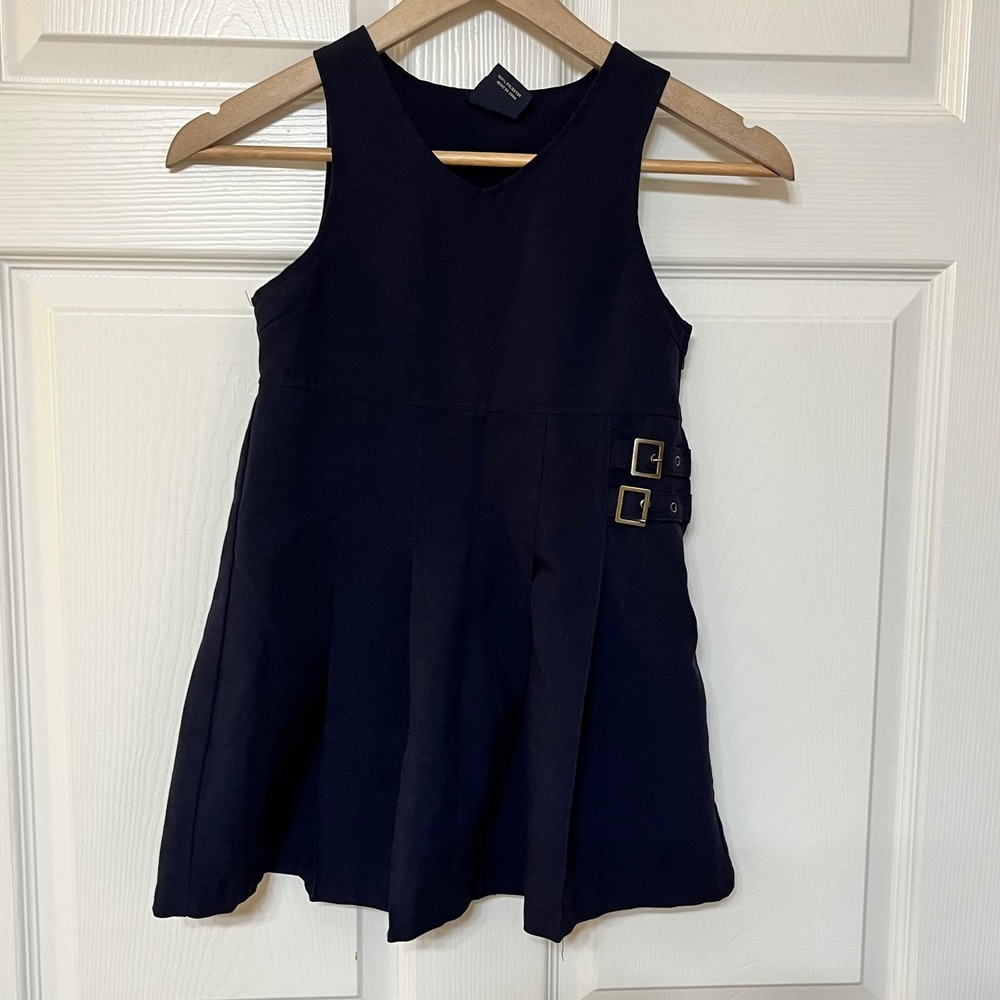French Toast Girls Navy Blue School‎ Uniform Jumper Dress Size 6X